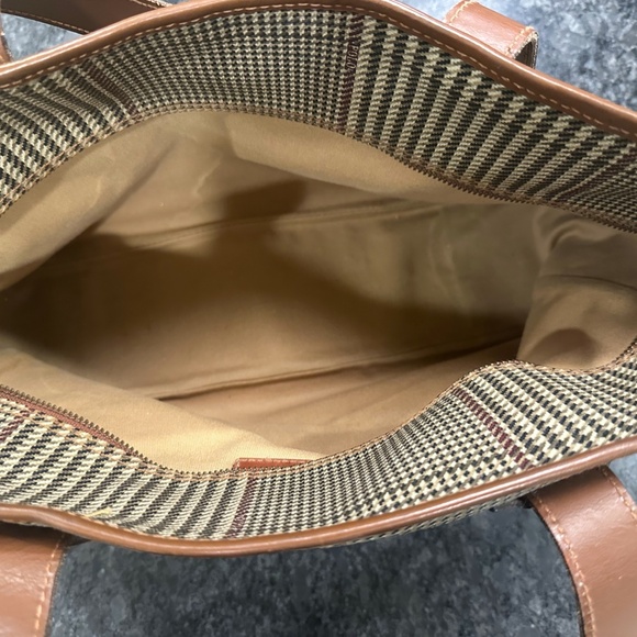 3 Vintage Ralph Lauren Polo Houndstooth Weekender Duffle Bag, Tote Bag & Dopp Ki - Picture 13 of 16